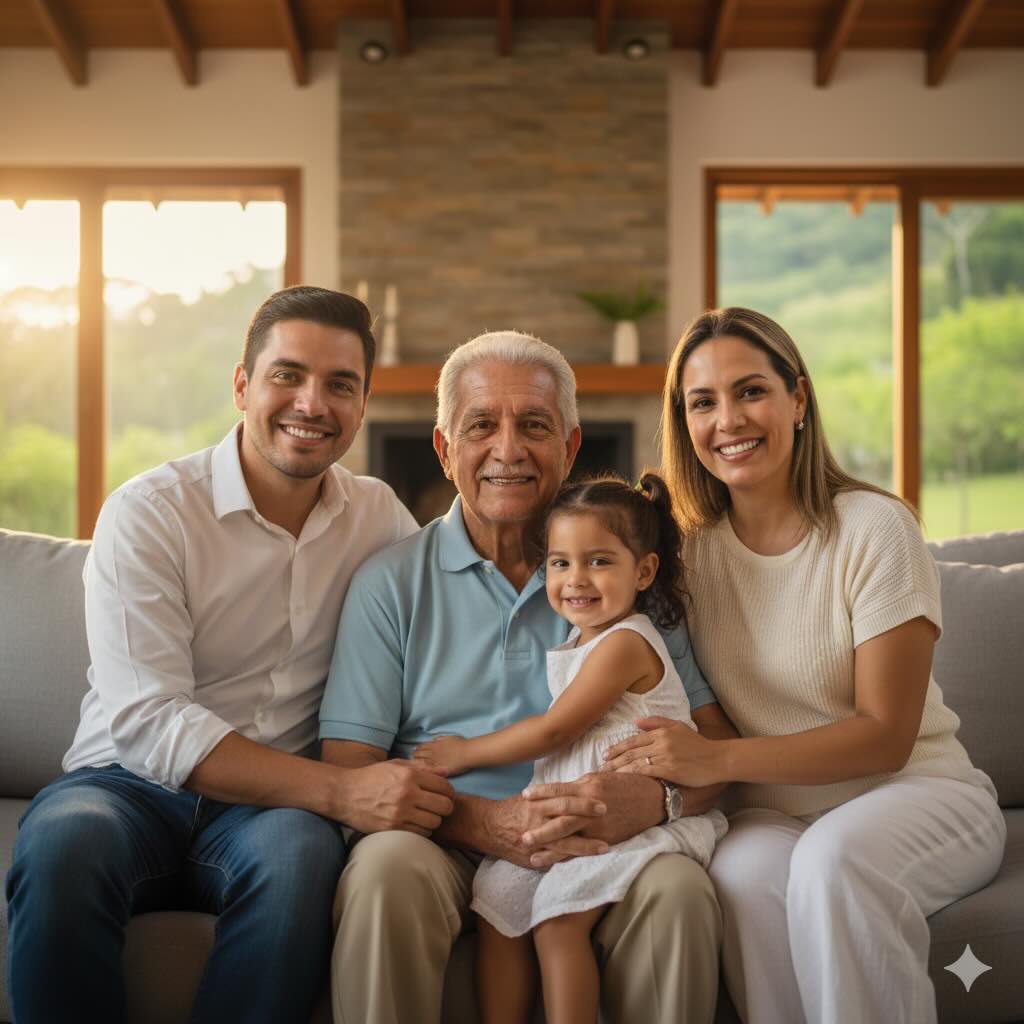 Familia feliz con WGT Seguros